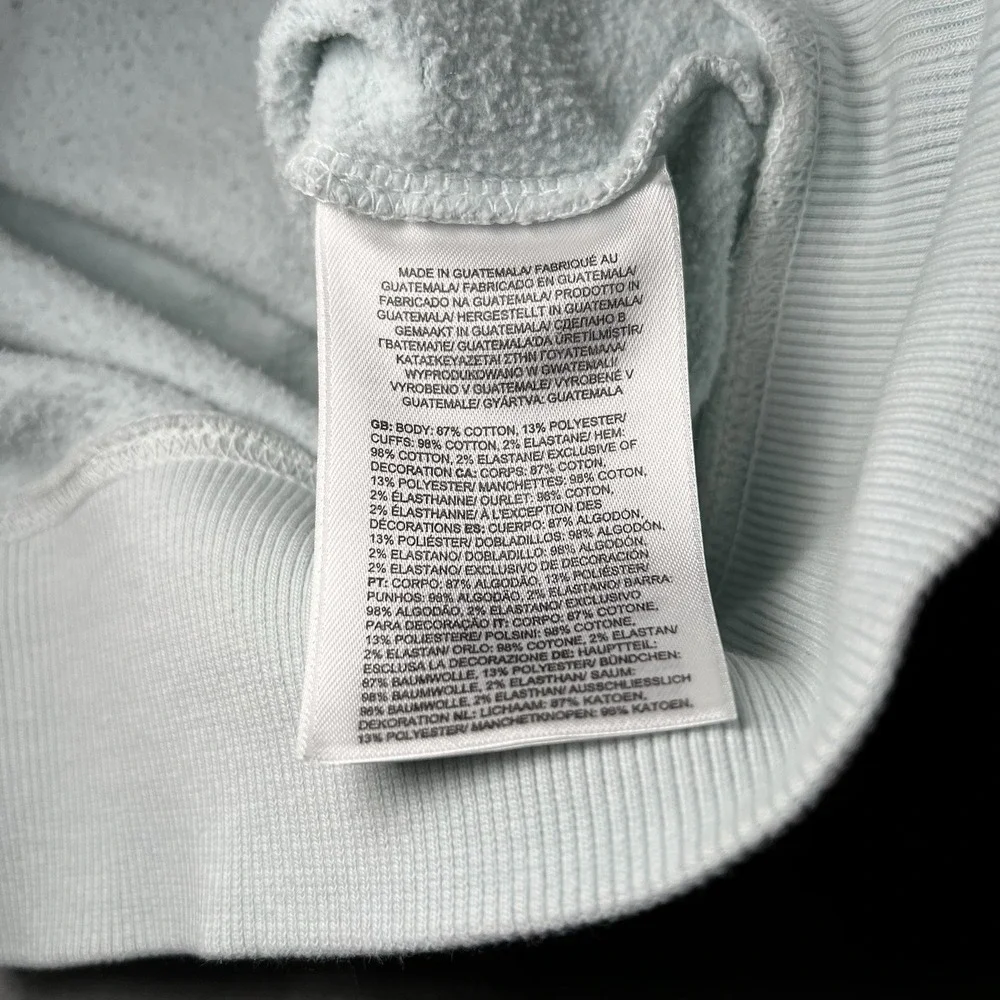 The North Face Hoodie Pullover Sky Blue Drawstring Pockets Regular Fit